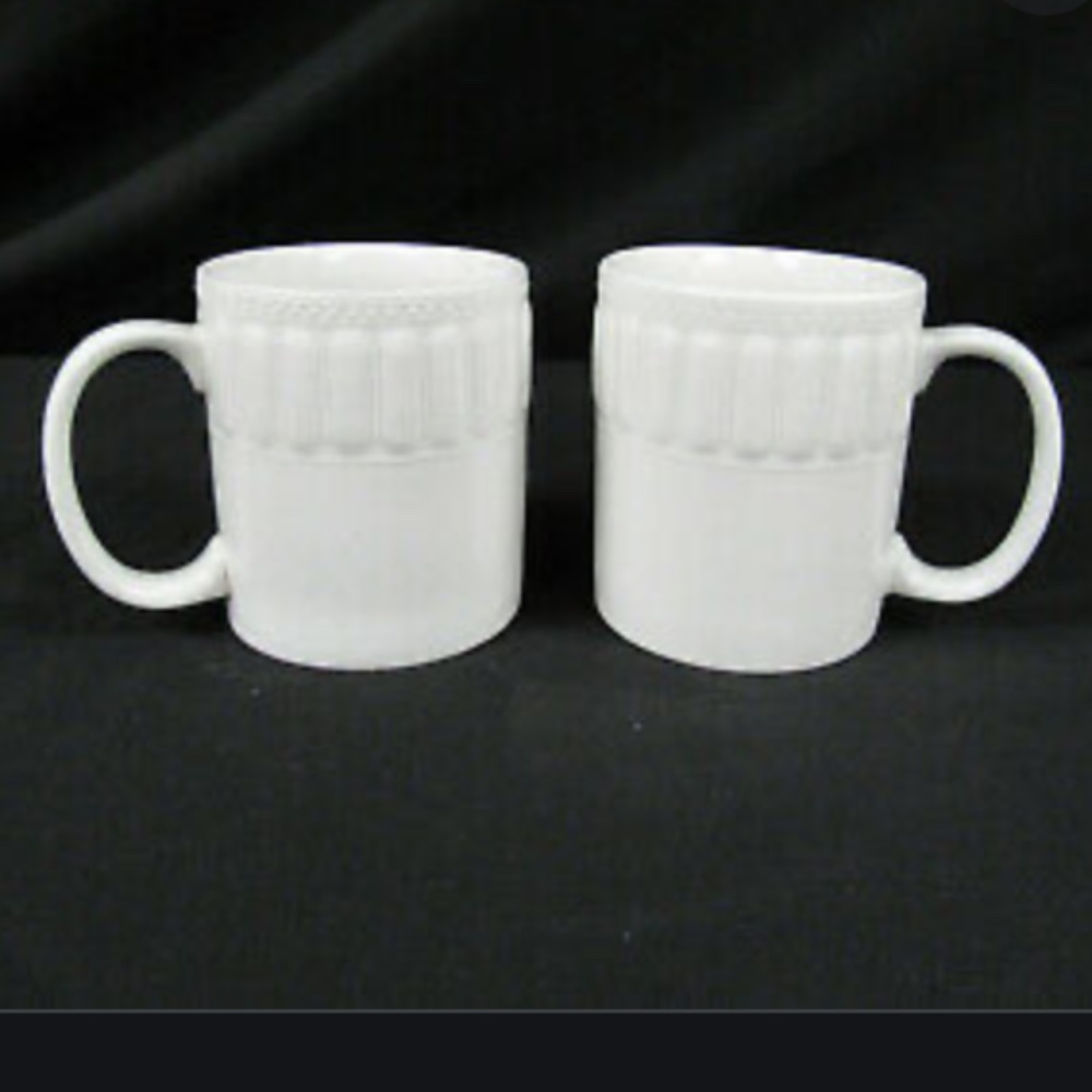TWO MUGS Sparta by PFALTZGRAFF mug handle coffee tea Modern Farmhouse